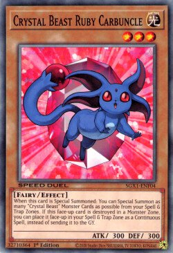 Crystal Beast Ruby Carbuncle [SGX1-ENF04] Common | Chromatic Games