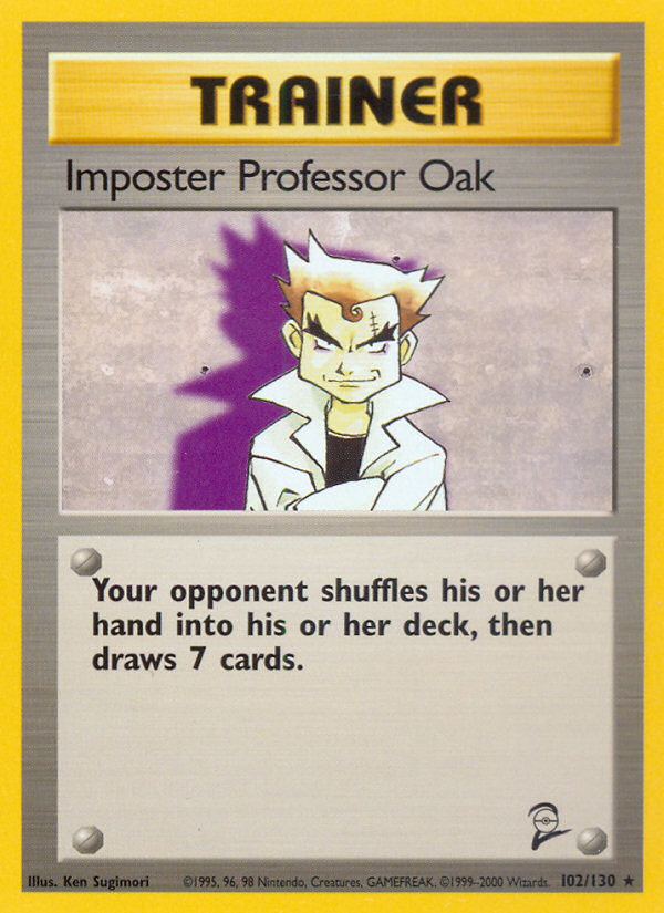 Imposter Professor Oak (102/130) [Base Set 2] | Chromatic Games