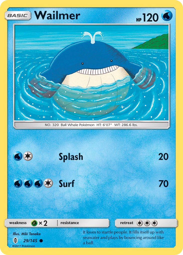 Wailmer (29/145) [Sun & Moon: Guardians Rising] | Chromatic Games