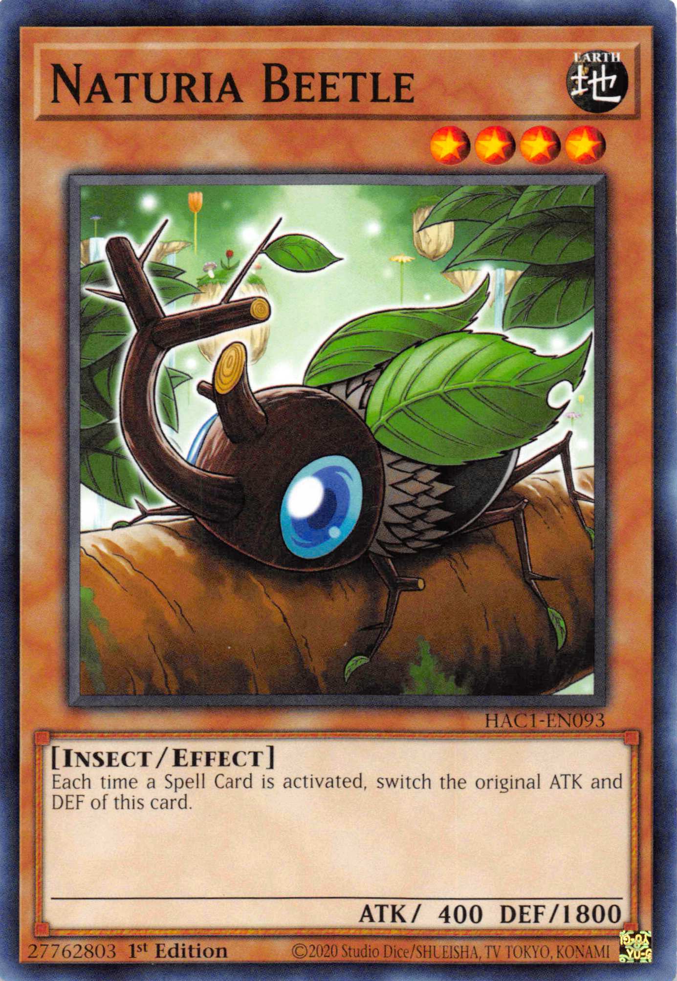 Naturia Beetle [HAC1-EN093] Common | Chromatic Games