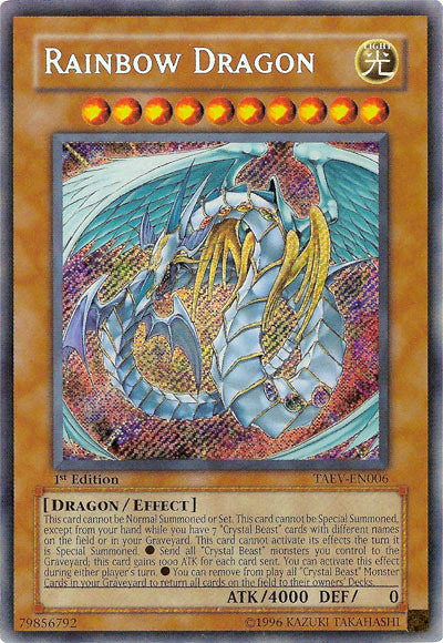 Rainbow Dragon [TAEV-EN006] Secret Rare | Chromatic Games