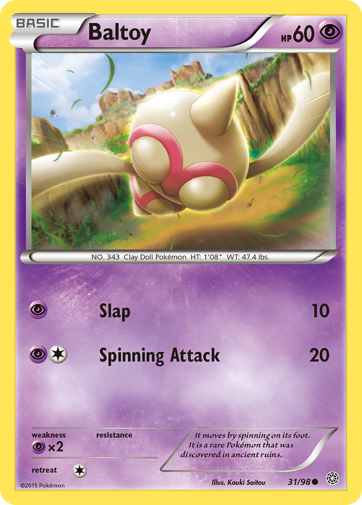 Baltoy (31/98) [XY: Ancient Origins] | Chromatic Games