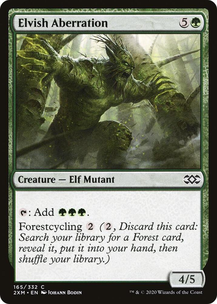 Elvish Aberration 165/332 (Double Masters)  - Foil | Chromatic Games