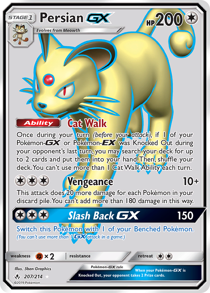 Persian GX (207/214) [Sun & Moon: Unbroken Bonds] | Chromatic Games