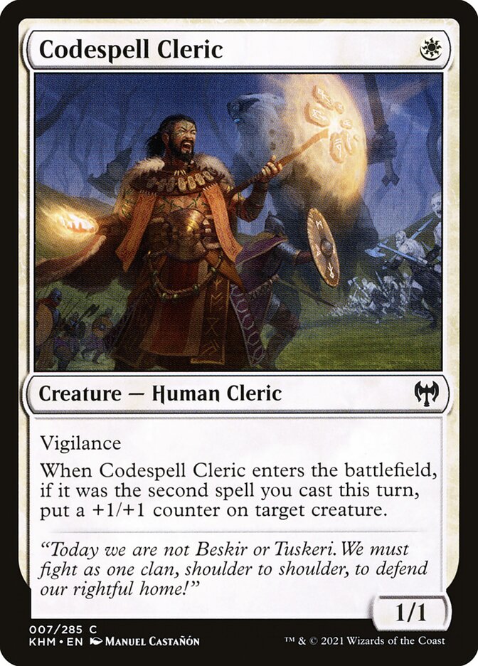 Codespell Cleric 7 (Kaldheim)  | Chromatic Games