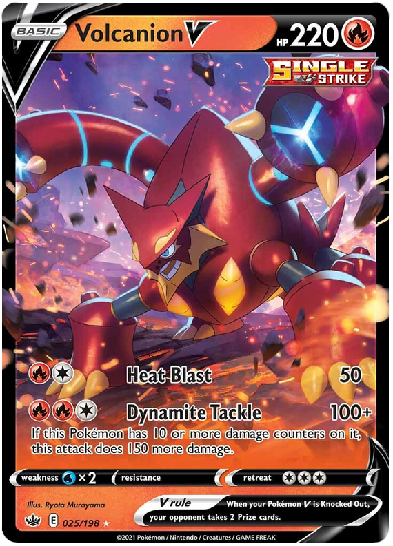 Volcanion V (025/198) [Sword & Shield: Chilling Reign] | Chromatic Games