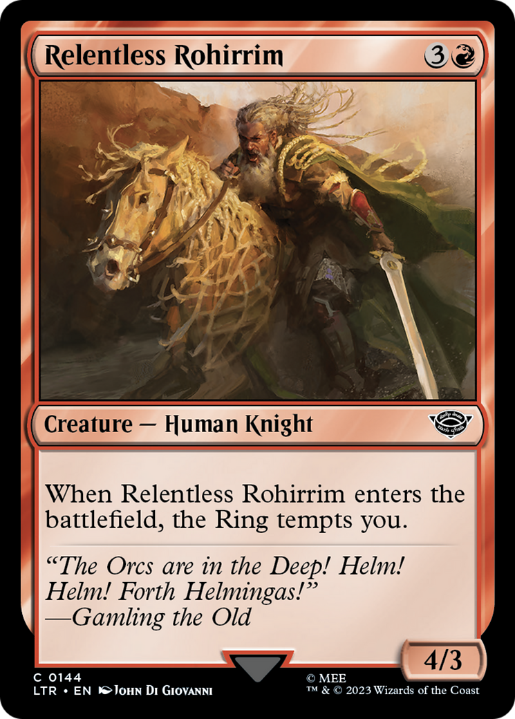 Relentless Rohirrim [The Lord of the Rings: Tales of Middle-Earth] | Chromatic Games