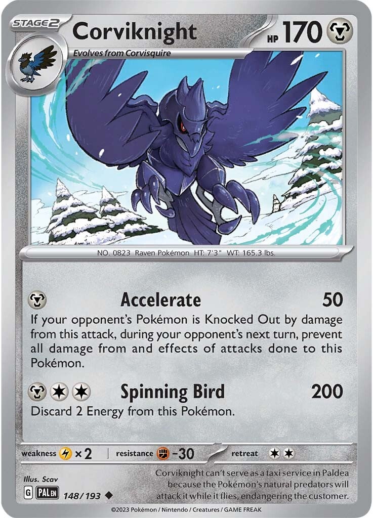 Corviknight (148/193) [Scarlet & Violet: Paldea Evolved] | Chromatic Games