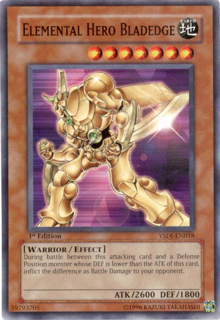 Elemental HERO Bladedge [YSDJ-EN018] Common | Chromatic Games