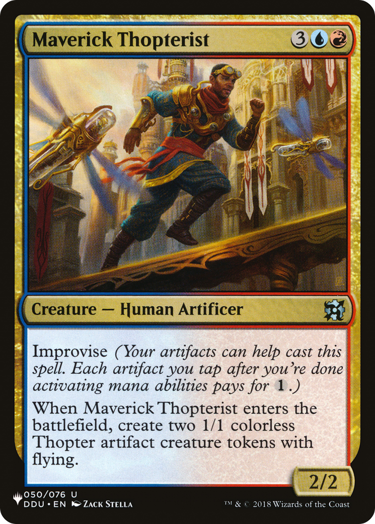 Maverick Thopterist (DDU) [The List] | Chromatic Games