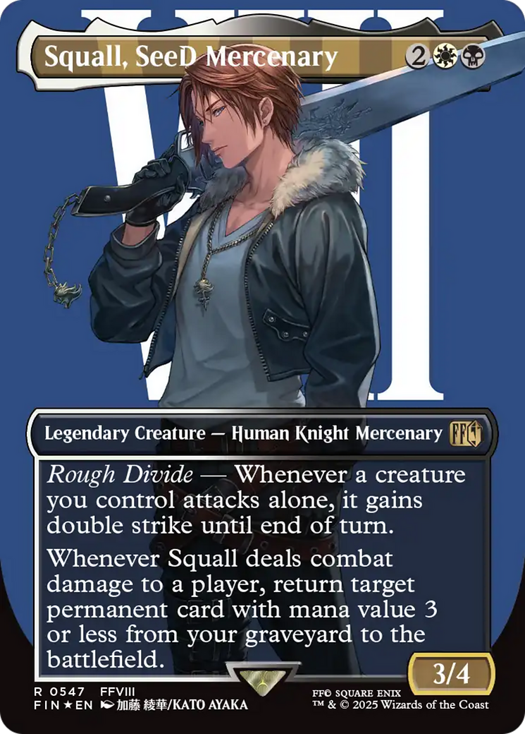 Squall, SeeD Mercenary (Borderless) (Surge Foil) [FINAL FANTASY] | Chromatic Games