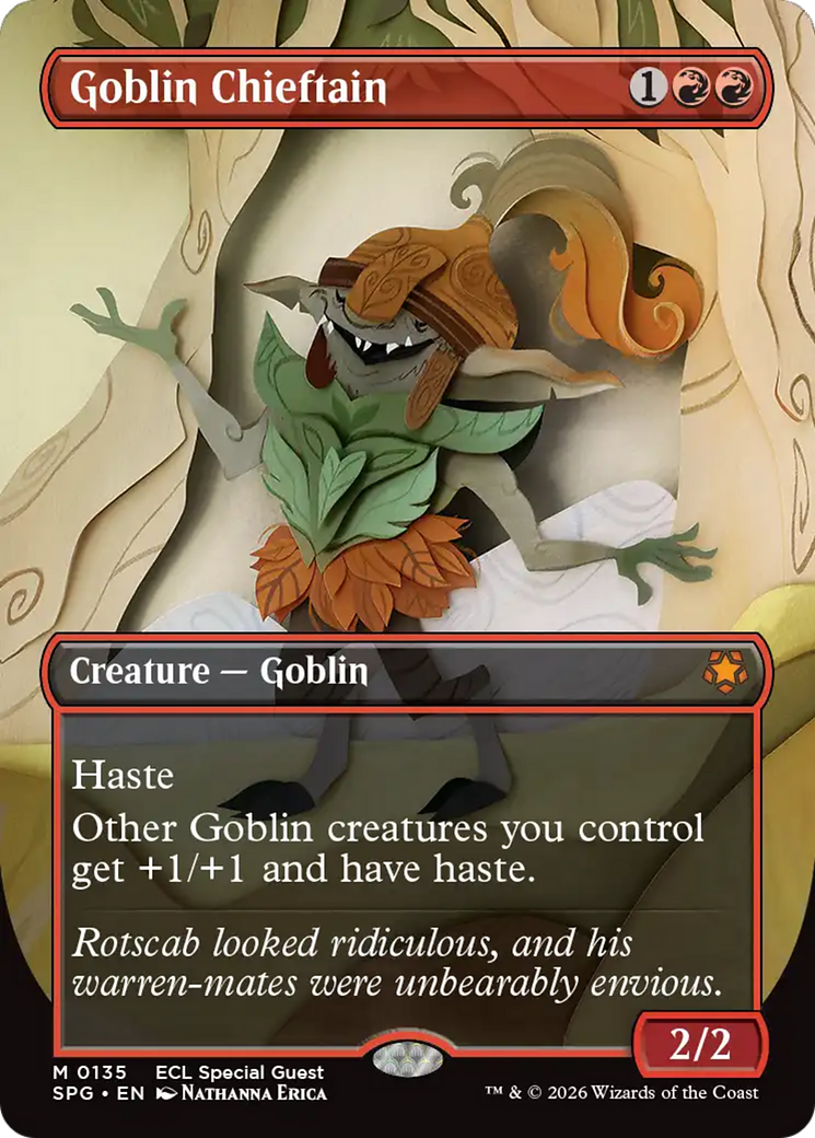 Goblin Chieftain (Borderless) [Lorwyn Eclipsed Special Guests] | Chromatic Games