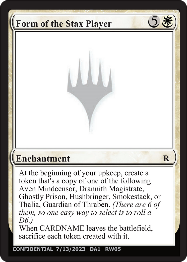 Form of the Stax Player [Unknown Event] | Chromatic Games