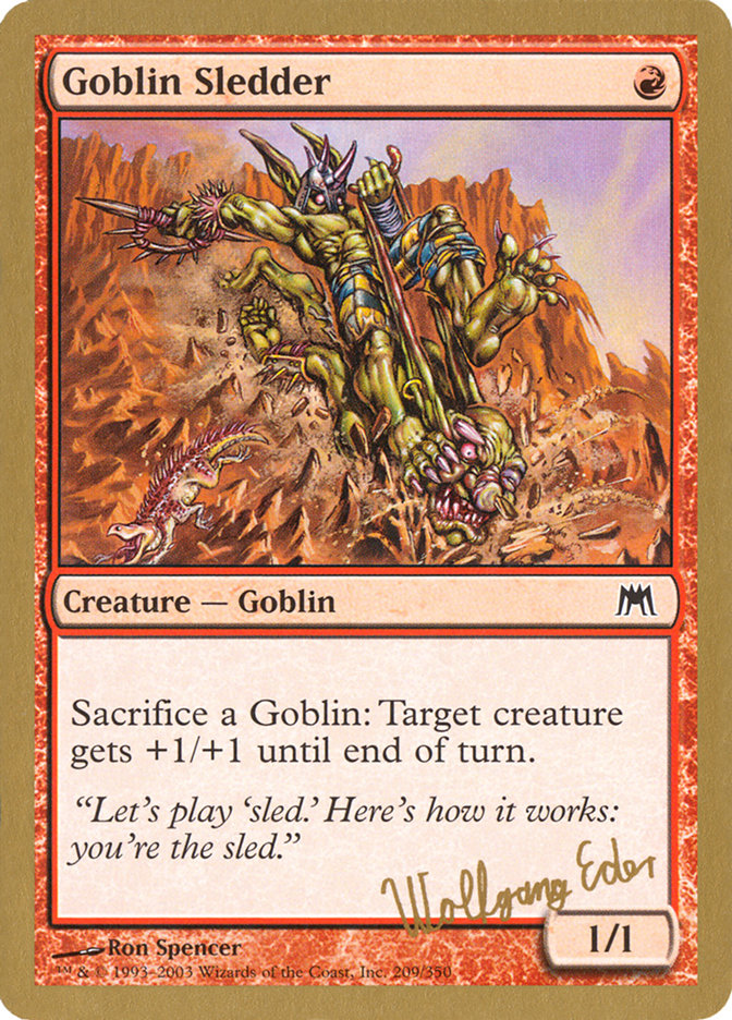 Goblin Sledder (Wolfgang Eder) [World Championship Decks 2003] | Chromatic Games