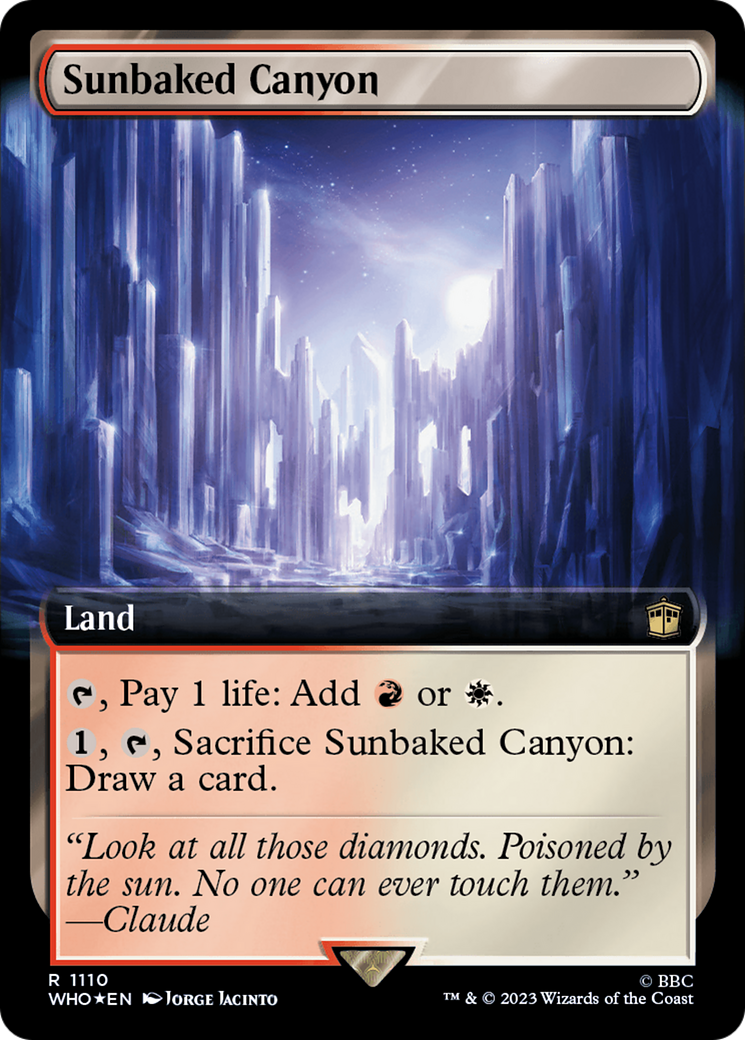 Sunbaked Canyon (Extended Art) (Surge Foil) [Doctor Who] | Chromatic Games