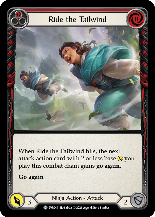 Ride the Tailwind (Red) [EVR044] (Everfest)  1st Edition Rainbow Foil | Chromatic Games