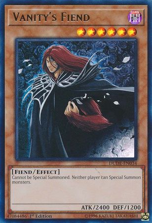 Vanity's Fiend [DUDE-EN034] Ultra Rare | Chromatic Games