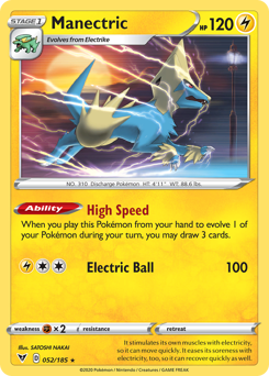 Manectric (052/185) [Sword & Shield: Vivid Voltage] | Chromatic Games