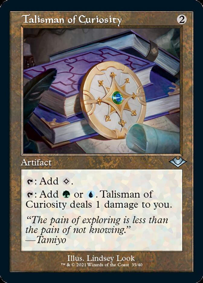 Talisman of Curiosity (Retro Foil Etched) [Modern Horizons] | Chromatic Games