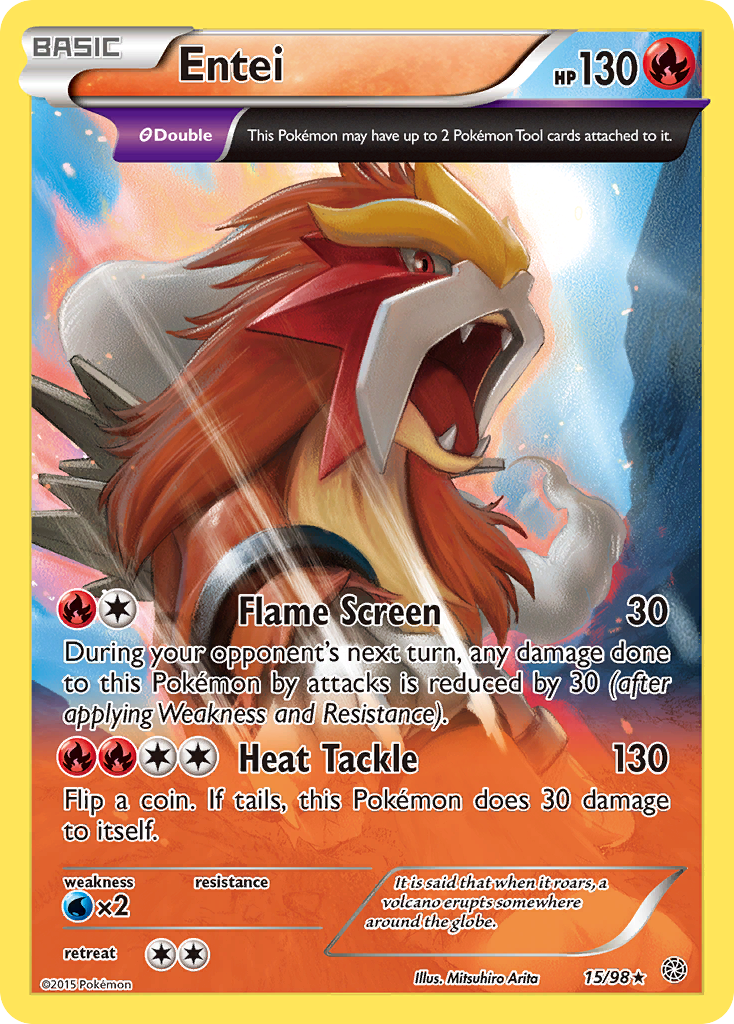 Entei (15/98) [XY: Ancient Origins] | Chromatic Games