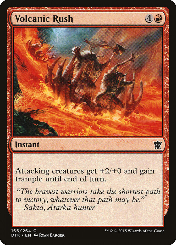 Volcanic Rush 166/264 (Dragons of Tarkir)  | Chromatic Games