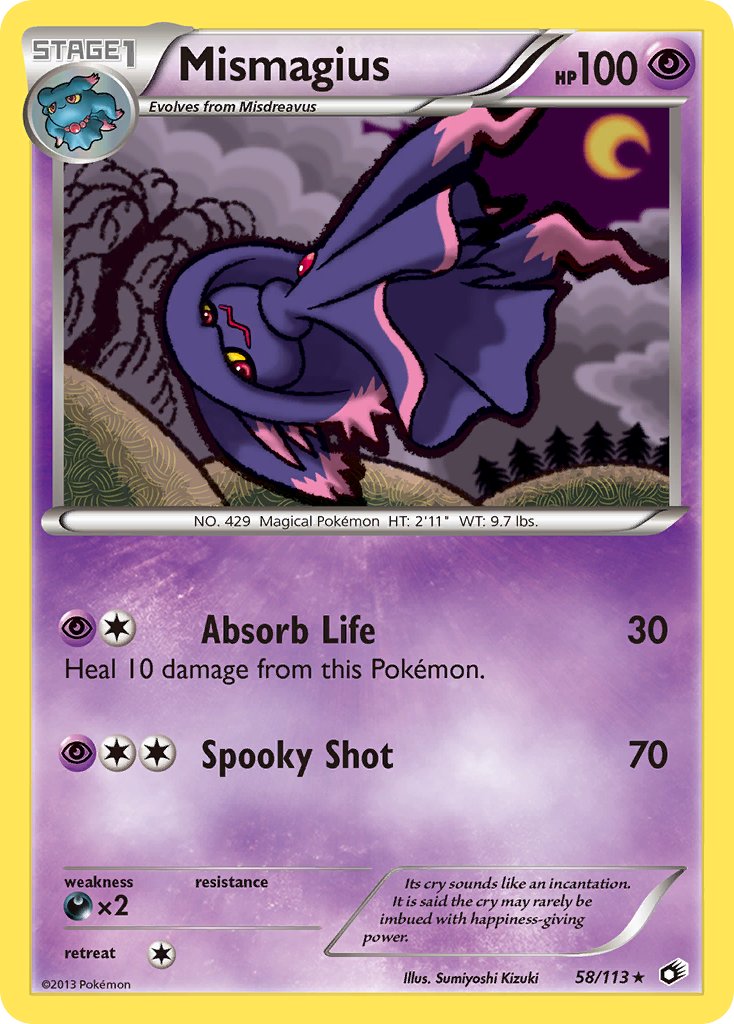 Mismagius (58/113) [Black & White: Legendary Treasures] | Chromatic Games