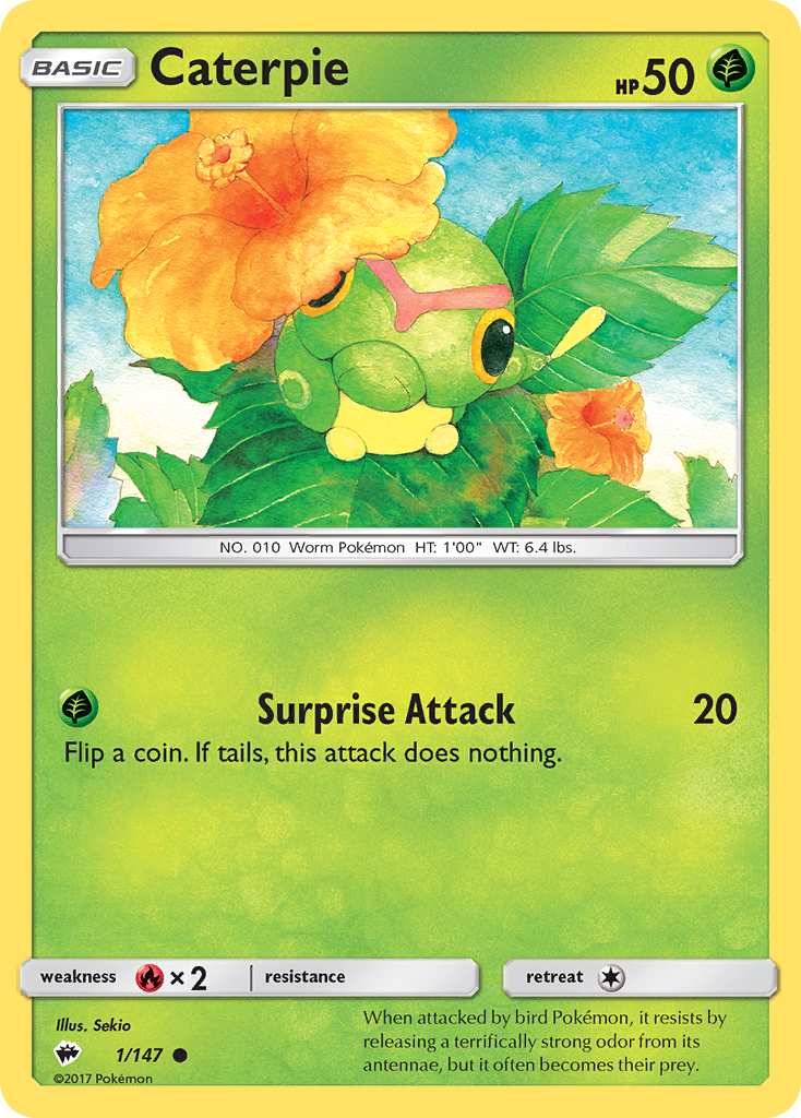 Caterpie (1/147) [Sun & Moon: Burning Shadows] | Chromatic Games