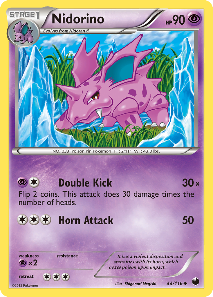 Nidorino (44/116) [Black & White: Plasma Freeze] | Chromatic Games