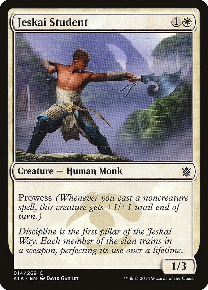 Jeskai Student 14/269 (Khans of Tarkir)  - Foil | Chromatic Games