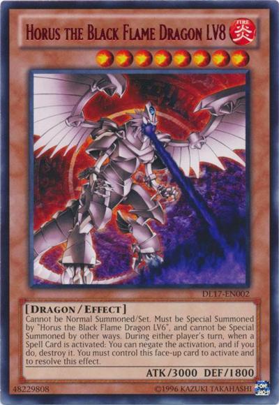 Horus the Black Flame Dragon LV8 (Red) [DL17-EN002] Rare | Chromatic Games
