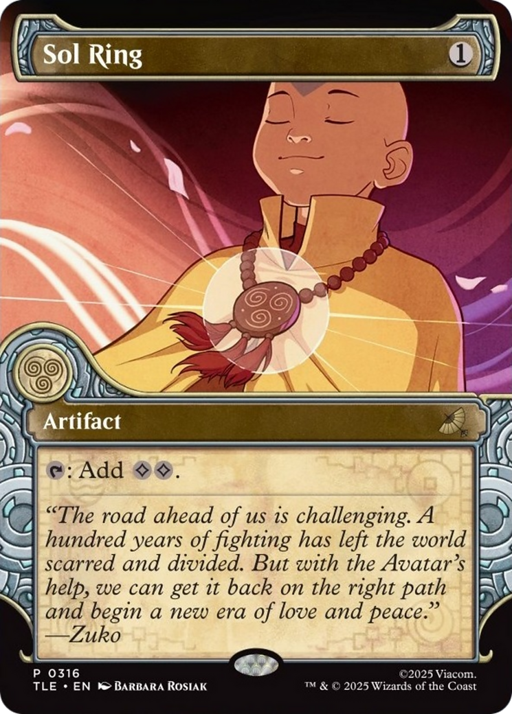 Sol Ring (Showcase) [Avatar: The Last Airbender: Eternal-Legal] | Chromatic Games