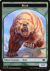Zombie (007) // Bear (011) Double-Sided Token [Modern Horizons Tokens] | Chromatic Games