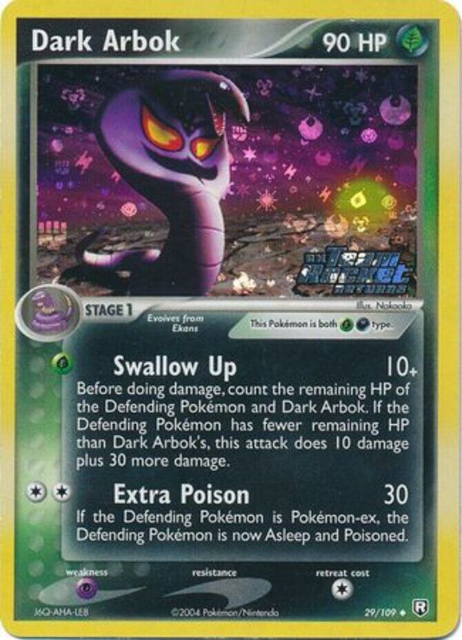 Dark Arbok (29/109) (Stamped) [EX: Team Rocket Returns] | Chromatic Games