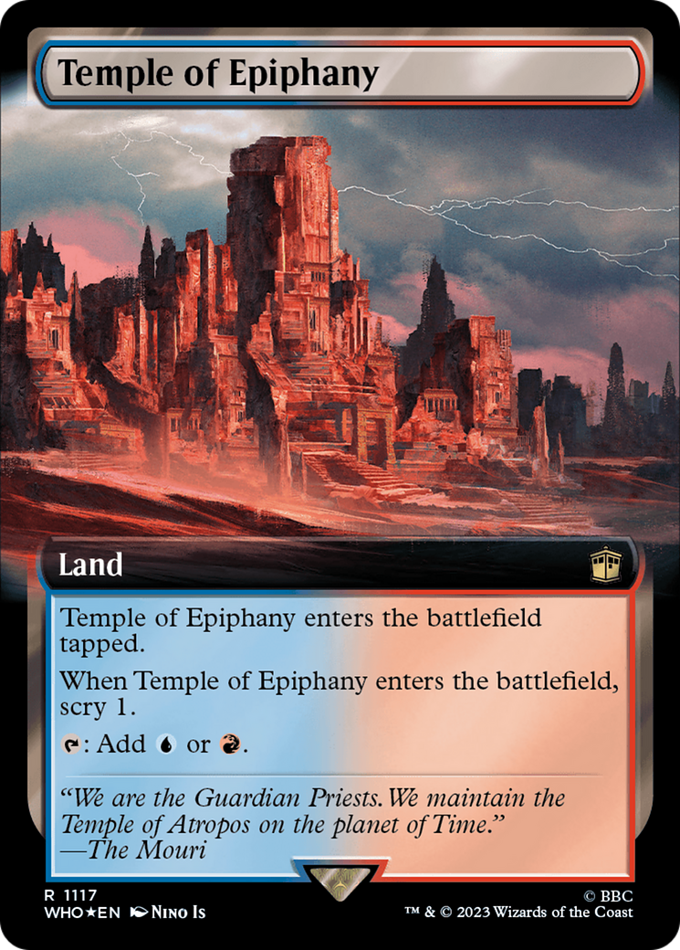 Temple of Epiphany (Extended Art) (Surge Foil) [Doctor Who] | Chromatic Games