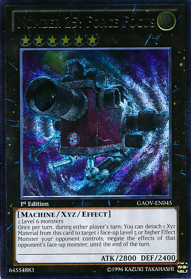 Number 25: Force Focus [GAOV-EN045] Ultimate Rare | Chromatic Games