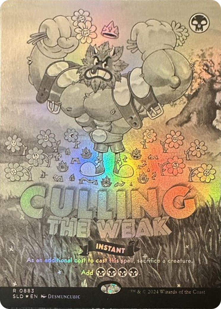 Culling the Weak (Black & White Foil) [Secret Lair Drop Series] | Chromatic Games