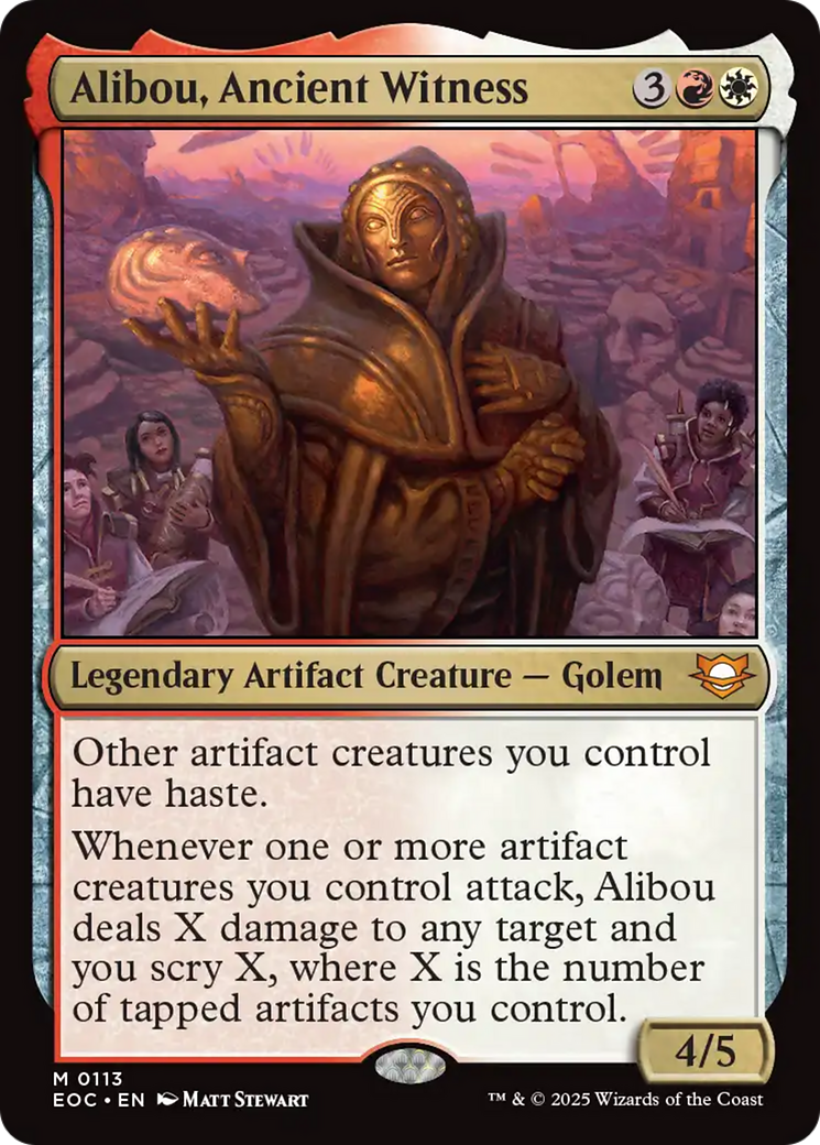 Alibou, Ancient Witness [Edge of Eternities Commander] | Chromatic Games