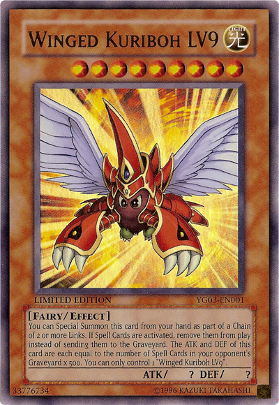 Winged Kuriboh LV9 [YG03-EN001] Ultra Rare | Chromatic Games