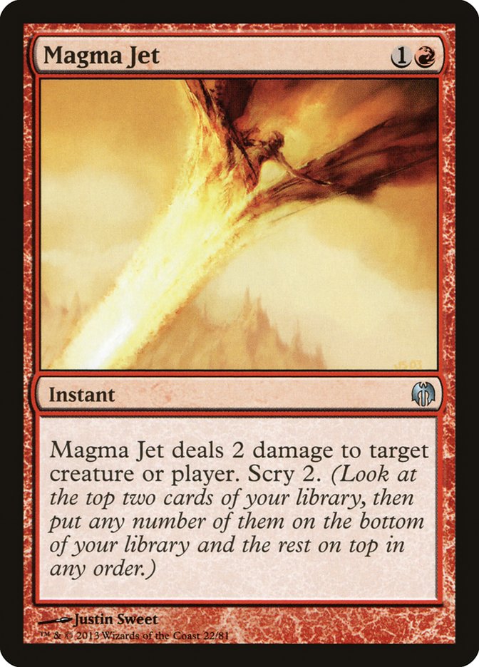 Magma Jet [Duel Decks: Heroes vs. Monsters] | Chromatic Games