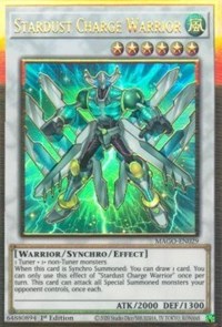 Stardust Charge Warrior [MAGO-EN029] Gold Rare | Chromatic Games