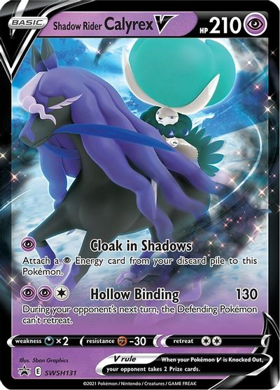 Shadow Rider Calyrex V (SWSH131) (Jumbo Card) [Sword & Shield: Black Star Promos] | Chromatic Games