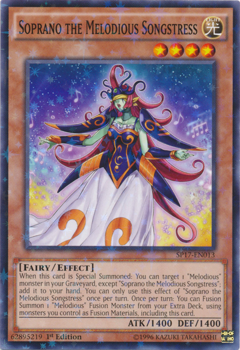 Soprano the Melodious Songstress [SP17-EN013] Starfoil Rare | Chromatic Games