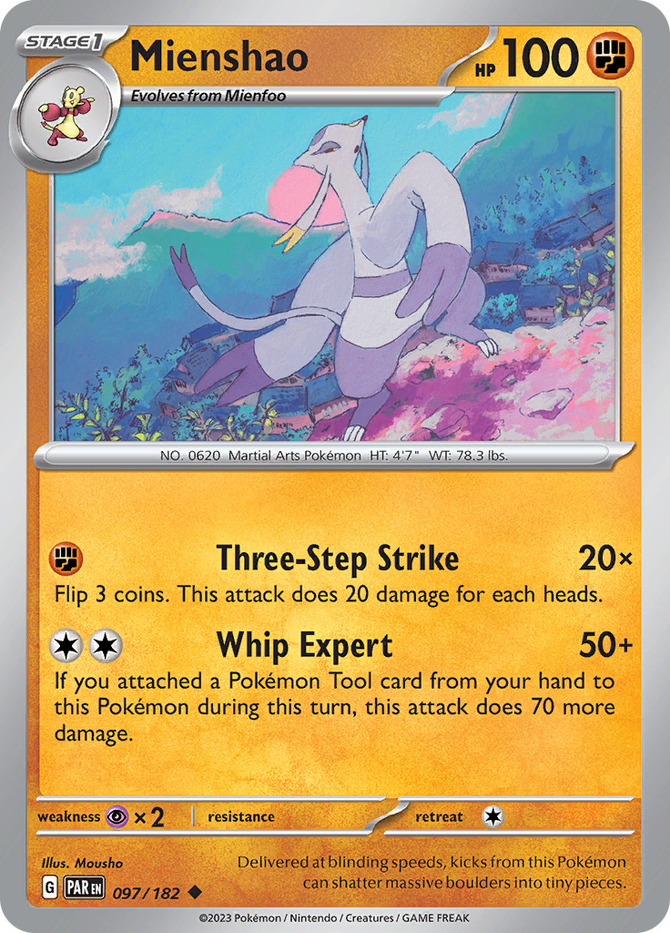 Mienshao (097/182) [Scarlet & Violet: Paradox Rift] | Chromatic Games