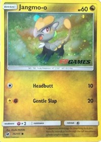 Jangmo-o (75/111) (Cosmos Holo) (EB Games Promo) [Sun & Moon: Crimson Invasion] | Chromatic Games