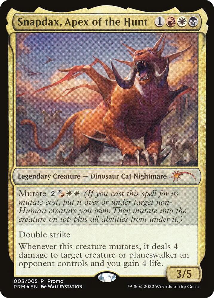 Snapdax Apex of the Hunt 2022 Lunar New Year Promo 3/5 (Unique and Miscellaneous Promos)  - Foil | Chromatic Games