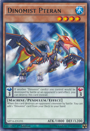 Dinomist Pteran [MP16-EN195] Rare | Chromatic Games