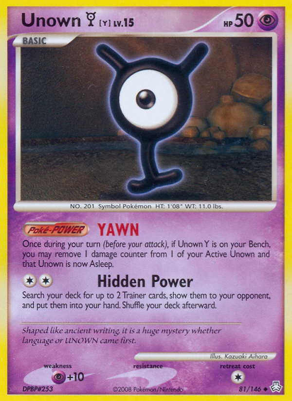 Unown Y (81/146) [Diamond & Pearl: Legends Awakened] | Chromatic Games