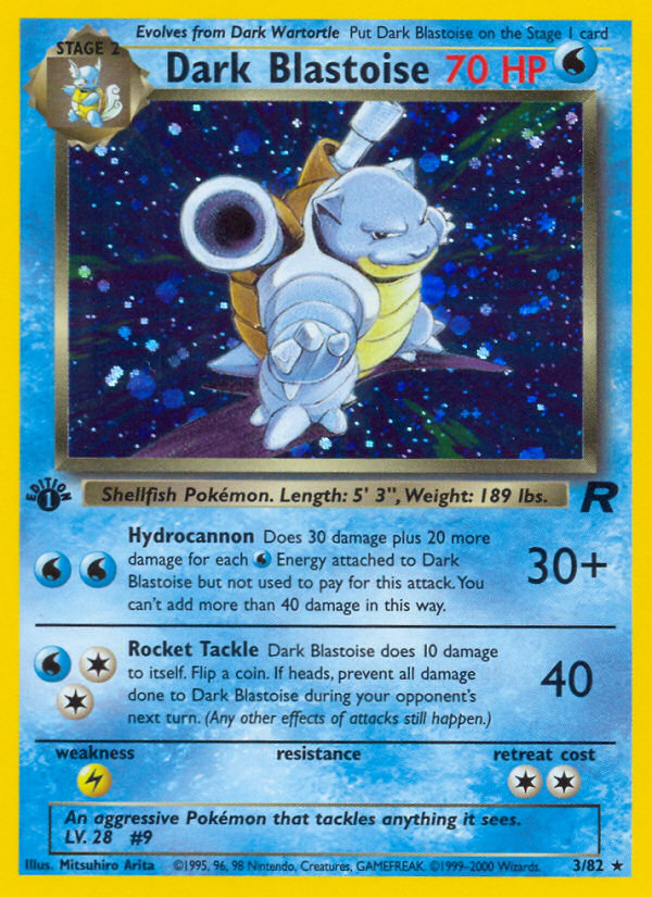 Dark Blastoise (3/82) [Team Rocket 1st Edition] | Chromatic Games