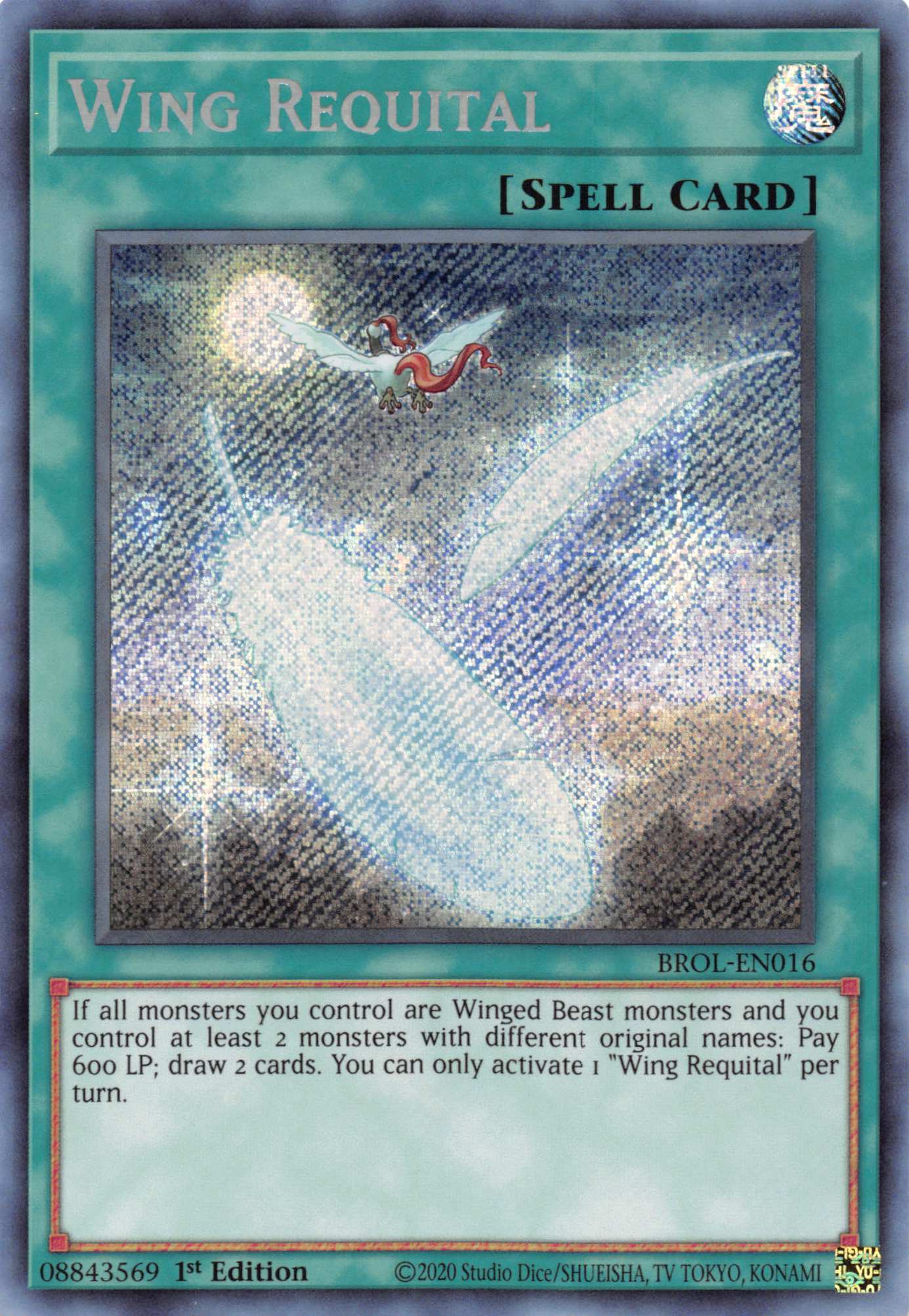 Wing Requital [BROL-EN016] Secret Rare | Chromatic Games