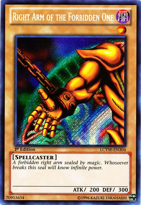 Right Arm of the Forbidden One [LCYW-EN304] Secret Rare | Chromatic Games